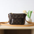 LOUIS VUITTON LV 25S SHOULDER BAG 19 IN BROWN MONOGRAM CALFSKIN GOLD HARDWARE