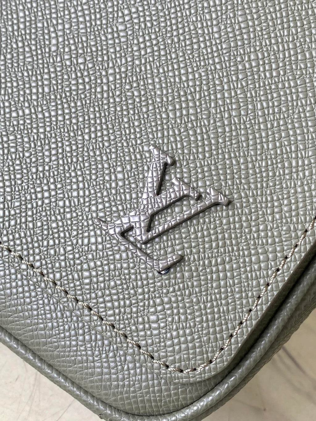 LOUIS VUITTON DISTRICT PM 26 IN KHAKI GREEN CALFSKIN