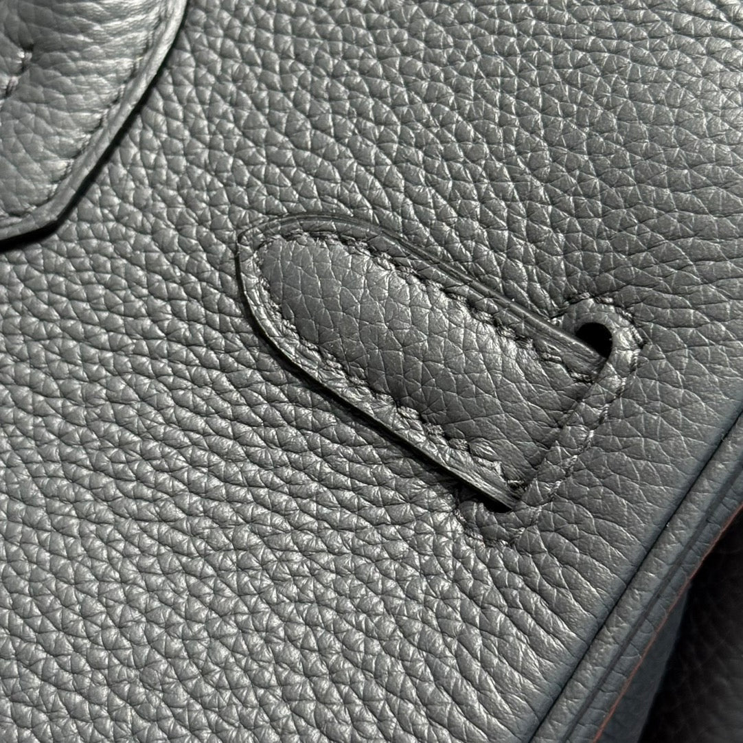 HERMES BIRKIN 30CM Graphite Gray TOGO SILVER HARDWARE